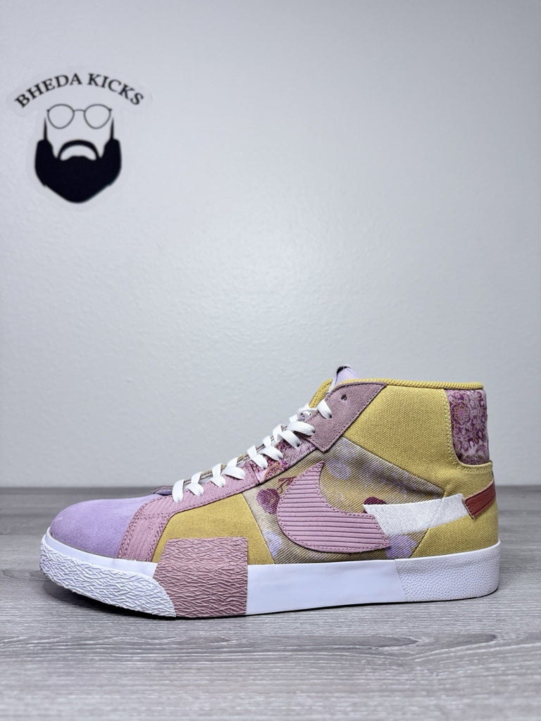Size 15 - Nike SB Zoom Blazer Mid Premium Paisley Sanded Gold 2022 DM0859-700