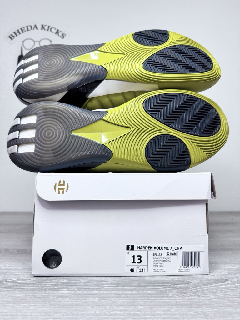 Size 13 -Adidas Harden Vol. 7 Mid Pulse Olive IF1138 Men’s Preowned Authentic