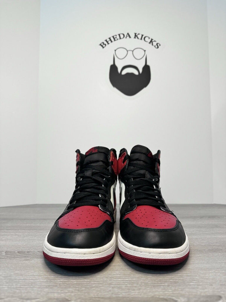 Size 12.5 - Jordan 1 Retro High OG 'Bred Toe' 555088-610 Preowned Authentic