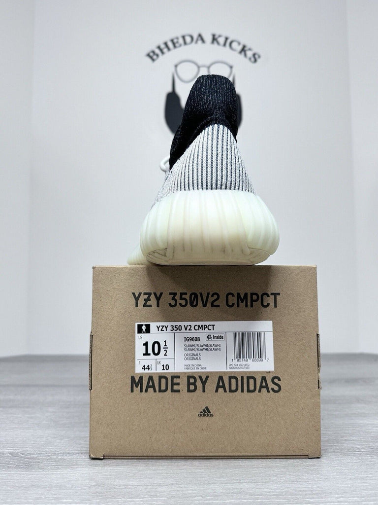 Size 10.5 - adidas Yeezy Boost 350 V2 CMPCT Panda IG9608 Preowned Authentic