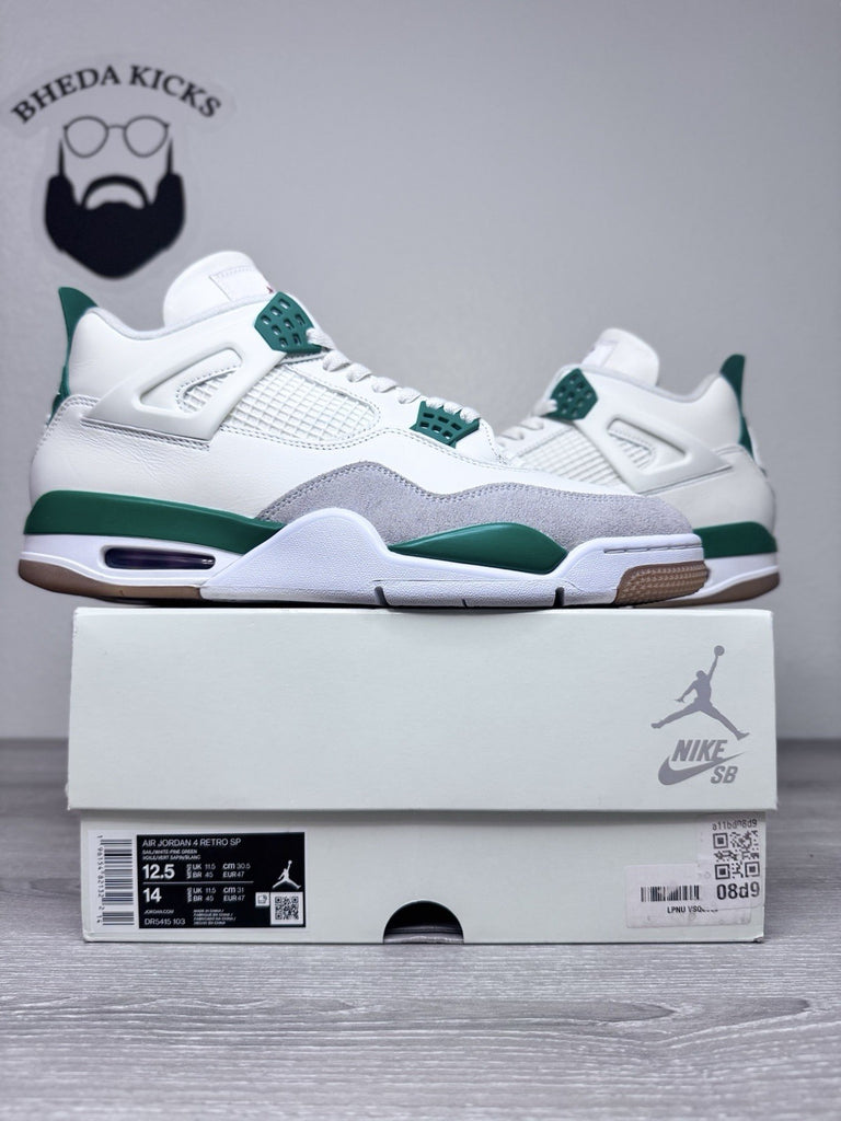 Size 12.5 - Nike Air Jordan 4 Retro SB Pine Green Sail (2023) DR5415-103 Worn 1x