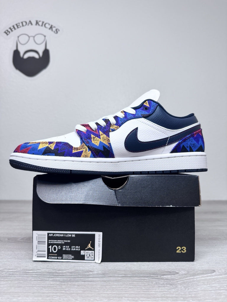 Size 10.5 - Air Jordan 1 SE Low Nothing But Net CZ8659-100 Preowned