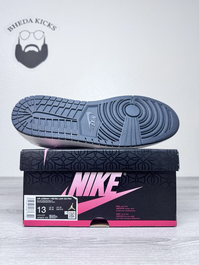 Size 13 - Paris Saint Germain Nike Air Jordan 1 Low OG Pink Oxford HF8828-100 DS