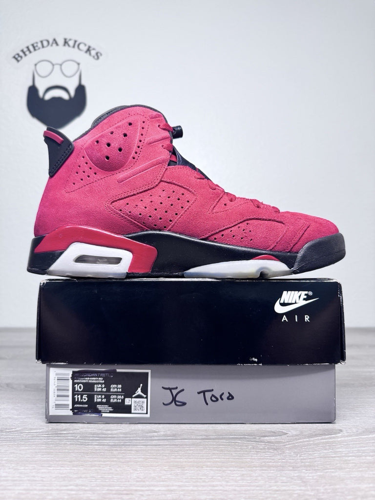 Size 10 - Nike Air Jordan 6 Retro Toro Bravo CT8529-600 Black Red Varsity