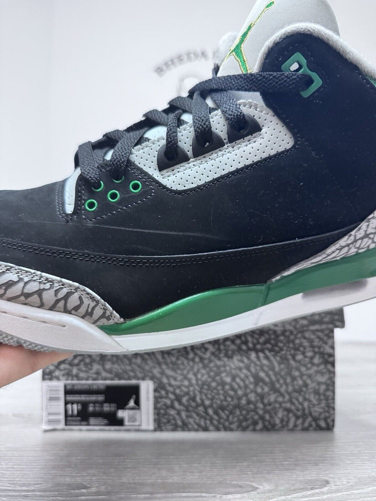 Size 11.5 - Jordan 3 Retro Pine Green 2021 CT8532-030 Preowned Og Authentic