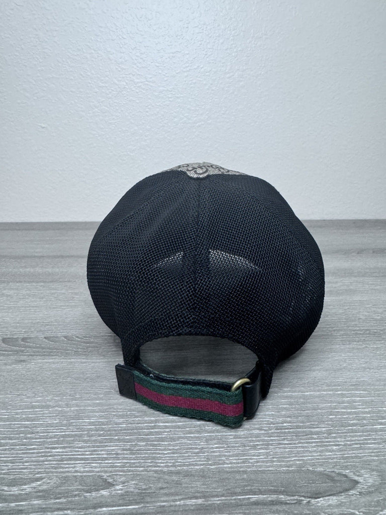 Gucci Auth XL 60 Monogram King Snake GG Supreme Baseball Cap Hat Runway