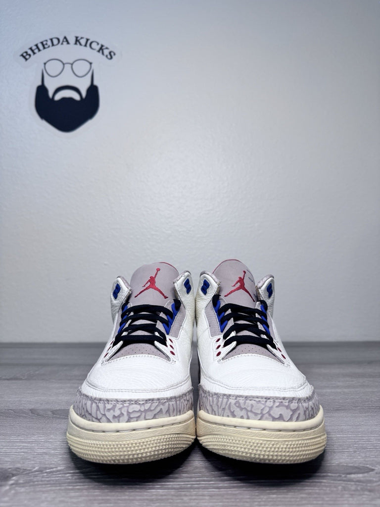 Size 11 - Air Jordan 3 Retro International Flight 136064-140 Preowned Authentic