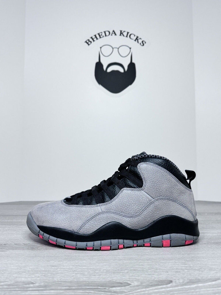 Size 10 - 2013 Nike Air Jordan 10 Retro 310805-023 Cool Grey Infrared Black NEW