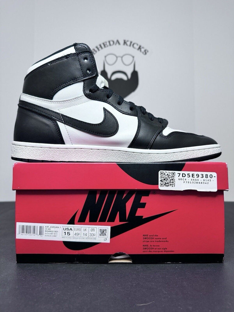 Jordan 1 Retro High 85 OG 'Black White' BQ4422-001 Preowned Rare Men’s Size 15