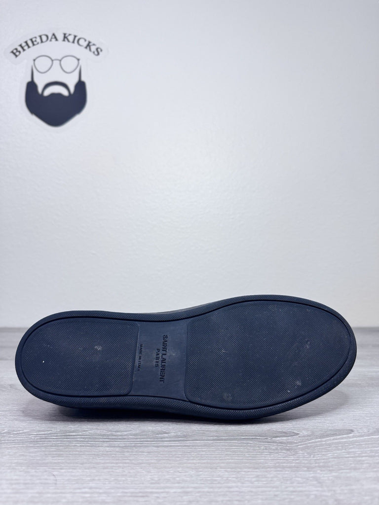 Size 46 EU/ 12 US - Saint Laurent Men's Court Classic Low-top Black Leather