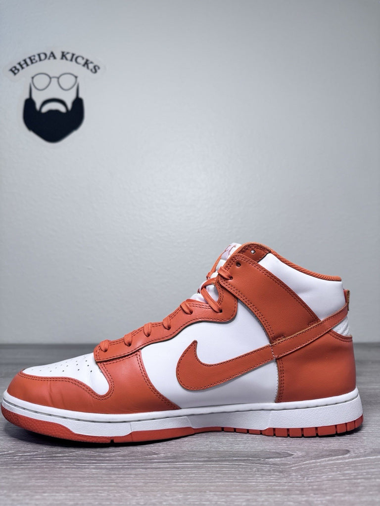 Size 15 - Nike Dunk High Syracuse Sneakers Shoes Mens Orange White DD1399-01