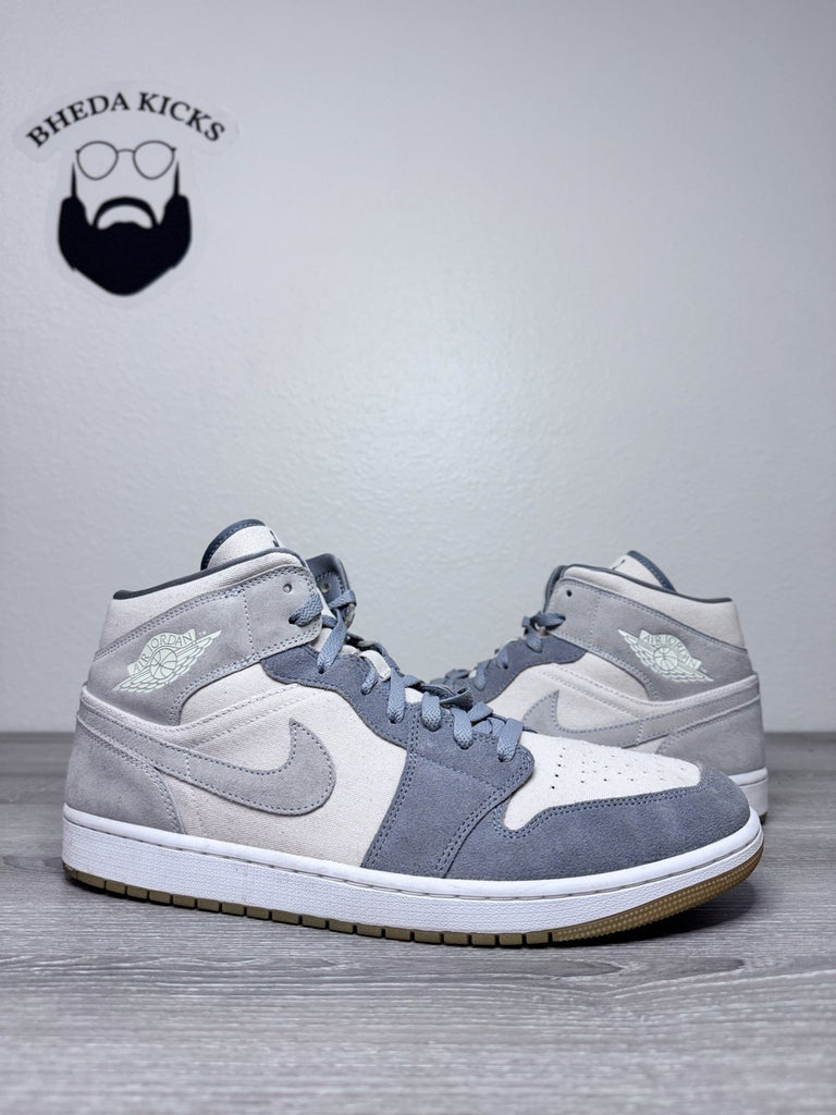 Size 15 - Nike Air Jordan 1 Mid SE Coconut Milk Particle Gray DN4281-100
