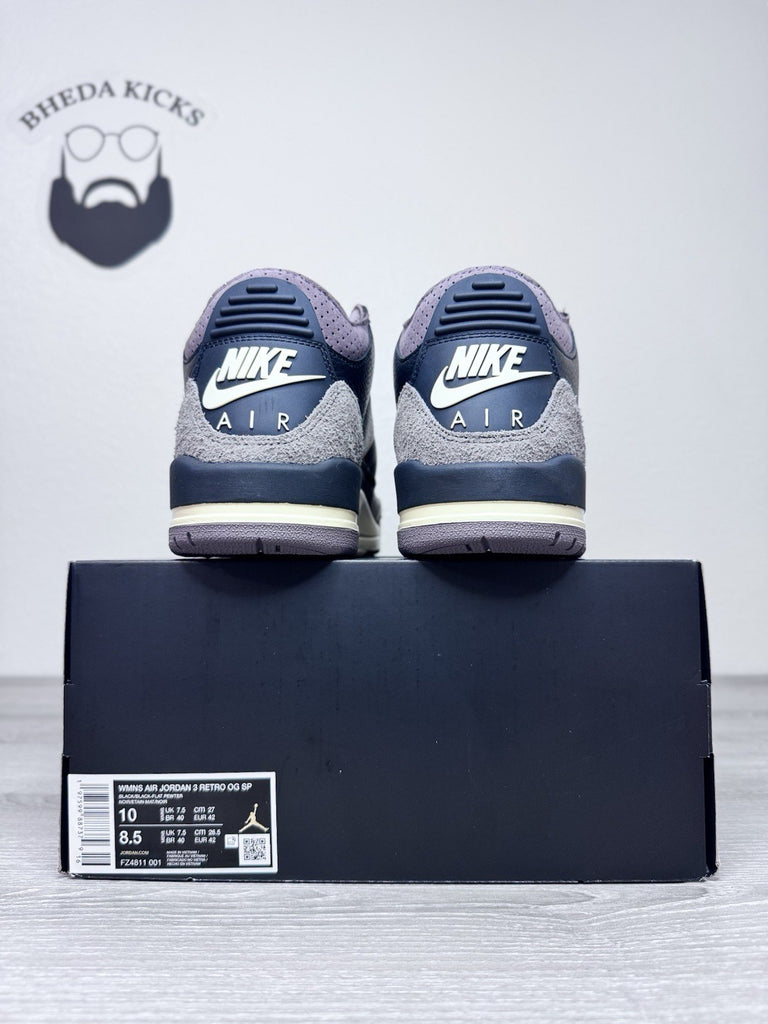 Size 10W/8.5M - A Ma Maniére x Air Jordan 3 Retro While You Were Sleeping NEW DS