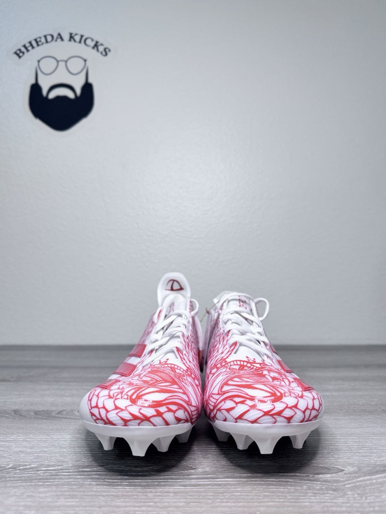 Size 11.5 - Adidas Adizero Electric Orange White Football Cleats IH8570 New