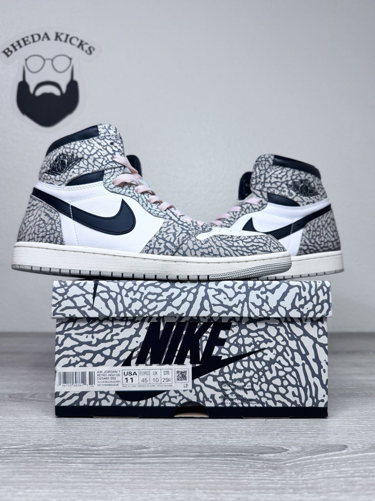 Size 11 - Nike Air Jordan 1 Retro High White Cement DZ5485-052 Tech Grey