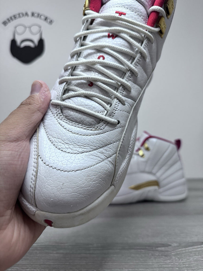 Size 11.5 - Nike Air Jordan 12 XII Retro FIBA White Red 130690-107 Men's