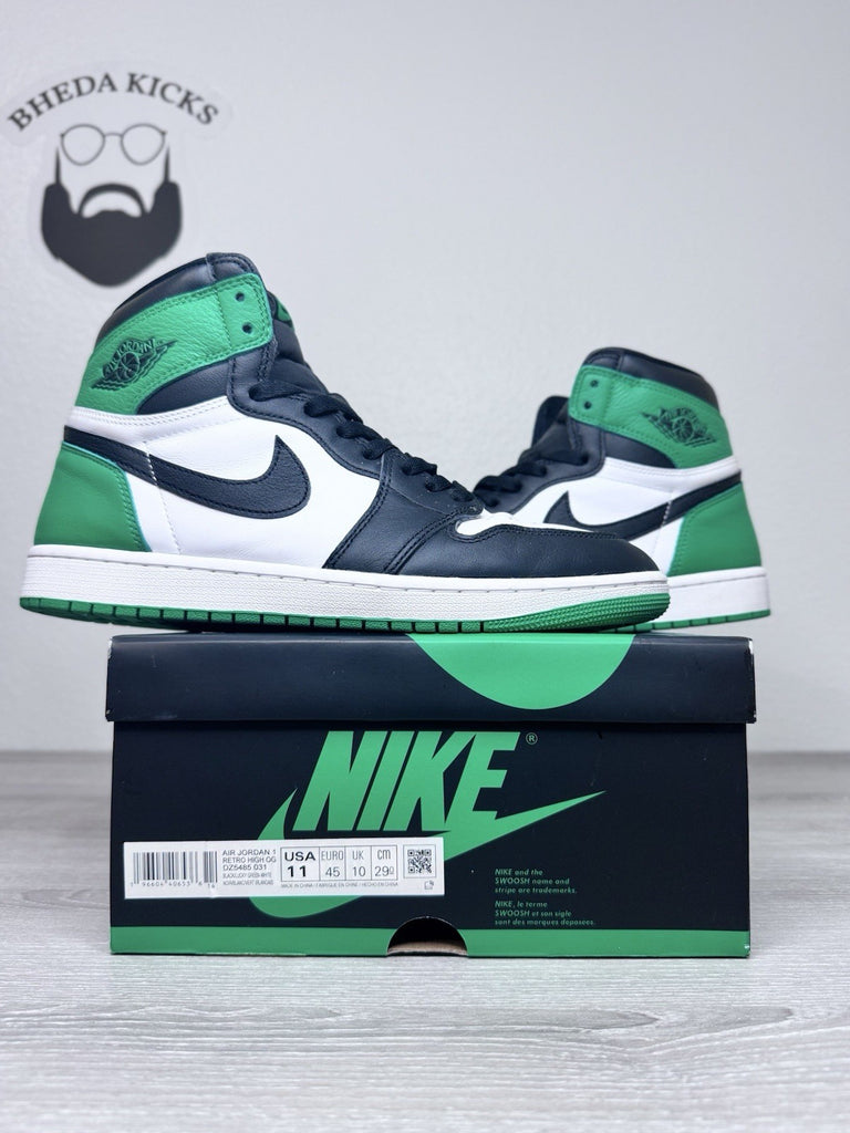 Size 11 - Nike Air Jordan 1 Retro High Lucky Green DZ5485-031 Preowned Authentic