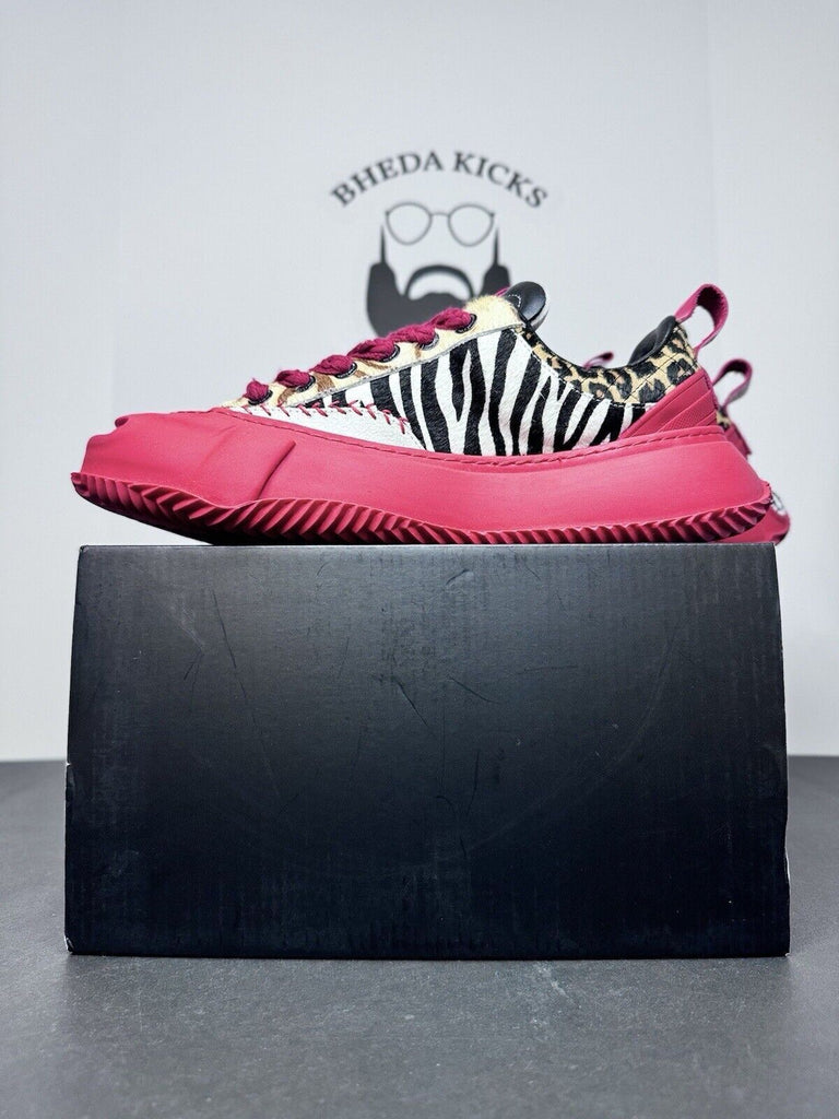 Brand New Deadstock SIA COLLECTIVE SUPASK8 LOW Red Animal Print Men’s Size 13