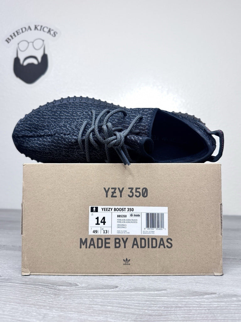 Size 14 - adidas Yeezy 350 Boost Pirate Black 2023 BB5350 Brand New