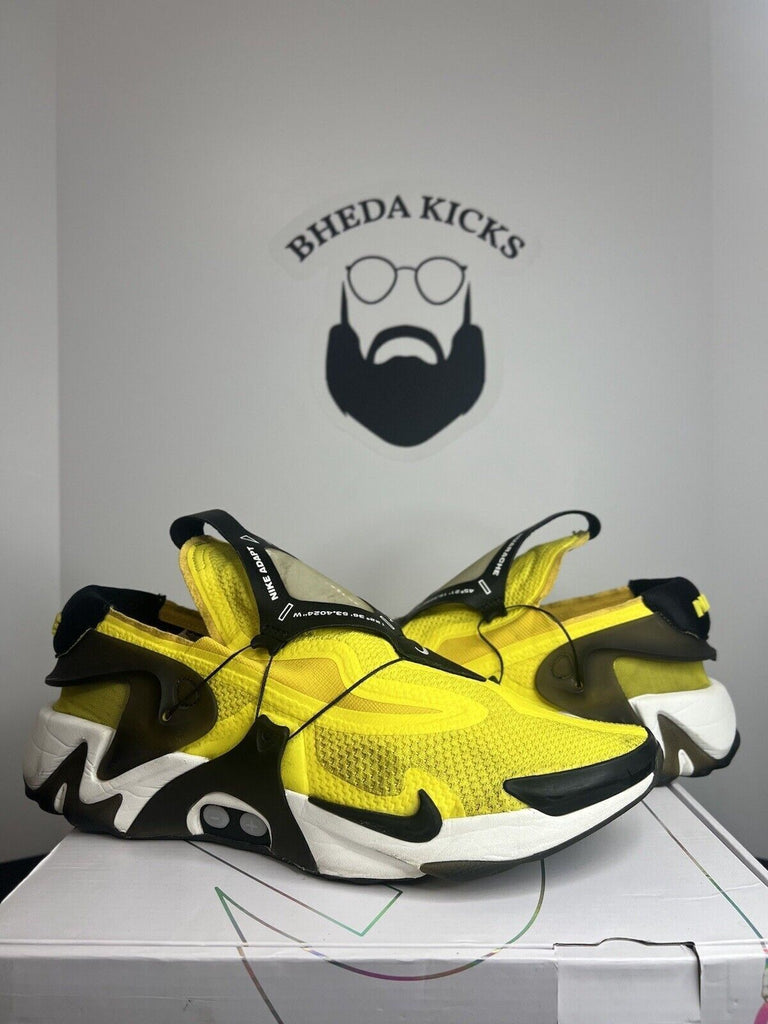 Nike Adapt Huarache Opti Yellow 2019 BV6397-710 Preowned Rare Men’s Size 13