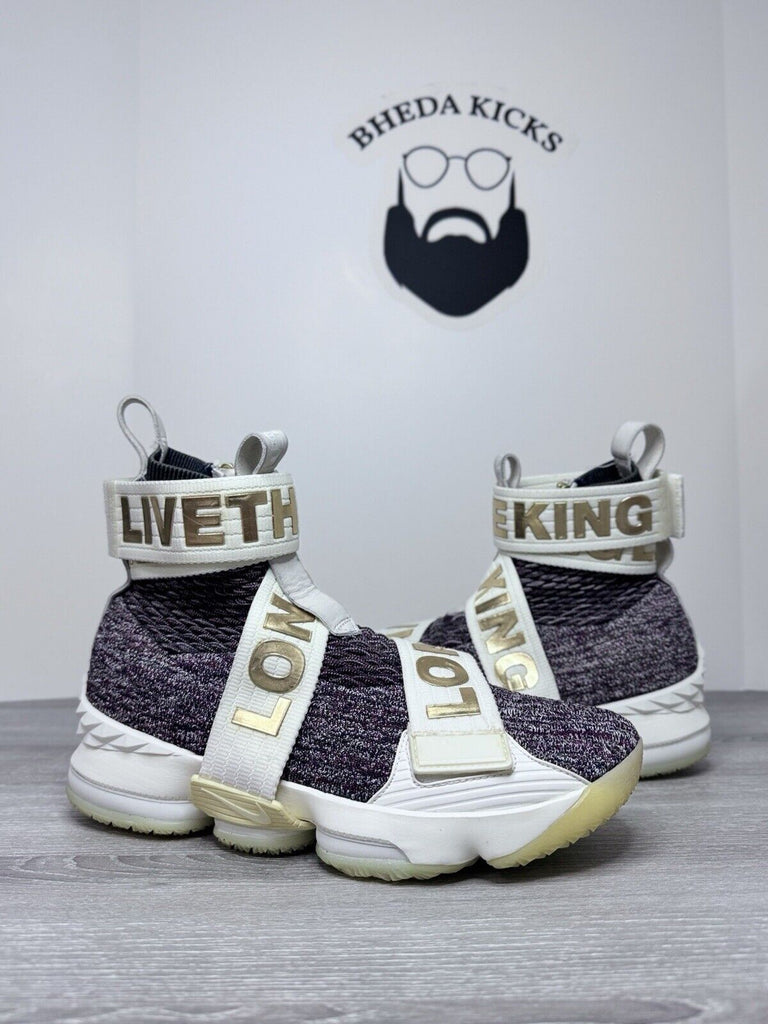 Size 8.5 - Nike LeBron 15 LIF Kith Stained Glass Long Live The King AO1068-900