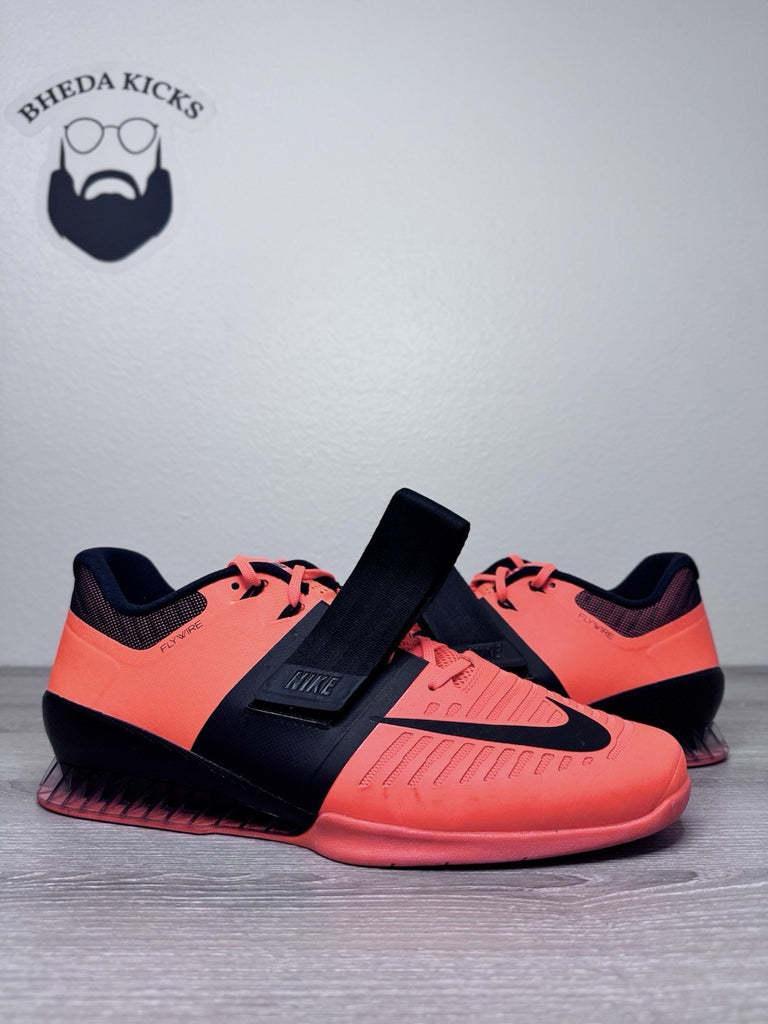 Size 15 - Nike Romaleos 3 Hyper Crimson Black (852933-801) Men’s Preowned