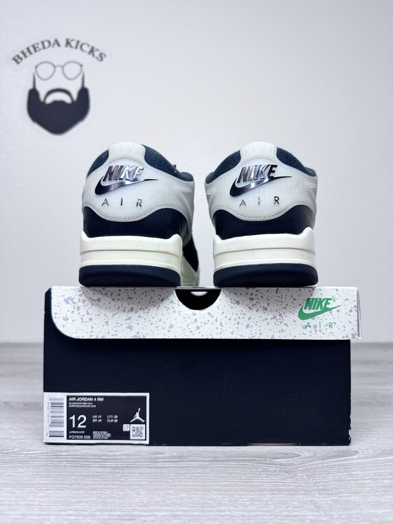 Size 12 - Nike Air Jordan 4 RM Black Sail FQ7939-006 Preowned Authentic Og
