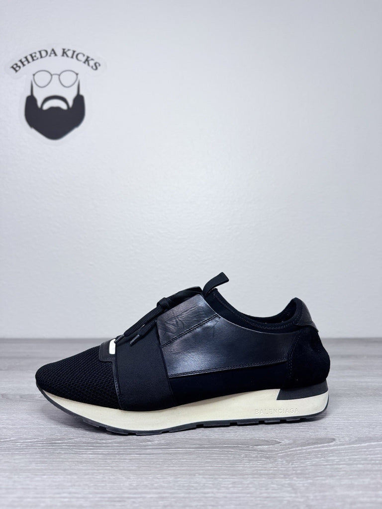 Size 43EU/10 US - Balenciaga Men’s Race Runner Neoprene Black White Sneakers