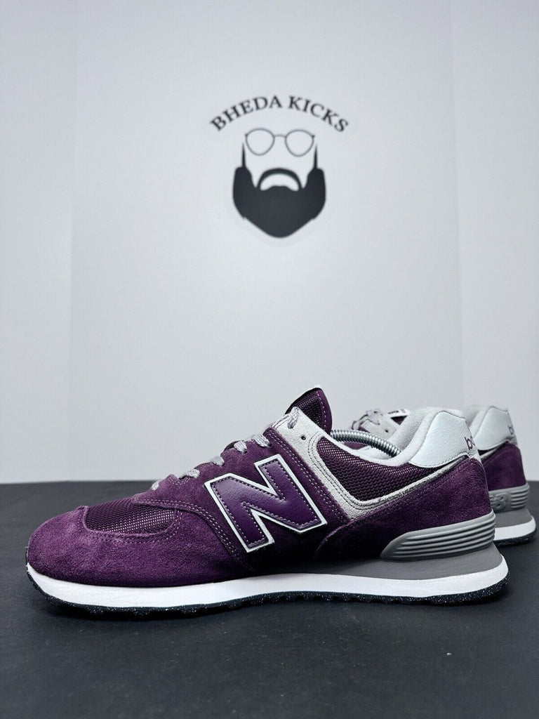 New Balance 574 Core Classic ML574EVM Burgundy White Shoes Men’s Size 13