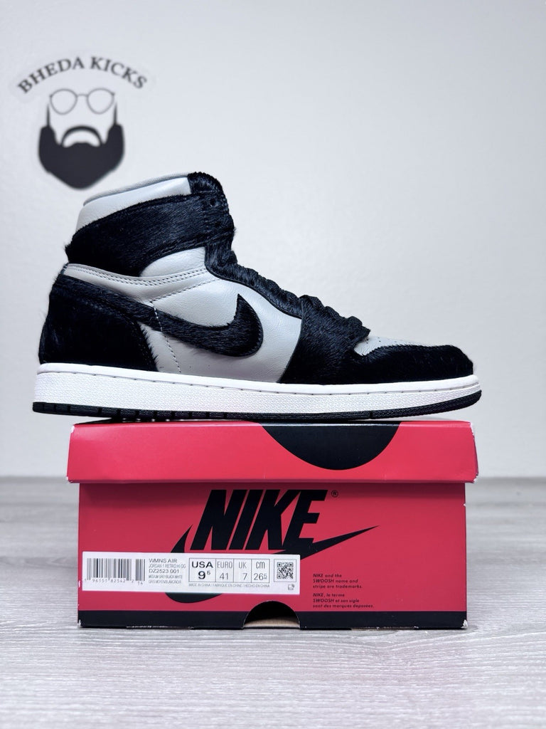 Size 9.5W/8M - Nike Air Jordan 1 Retro Hi OG Shoes Black Medium Gray DZ2523-001
