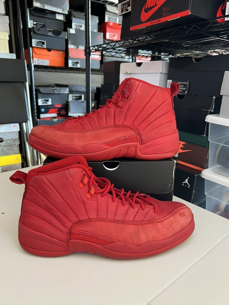 Nike Air Jordan 12 Retro Gym Red 2018 Size 11.5 130690-601 Triple Red Black XII