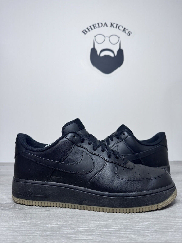 Size 12 - Nike Air Force 1 '07 Black Gum  (DZ4404-001) Preowned Authentic