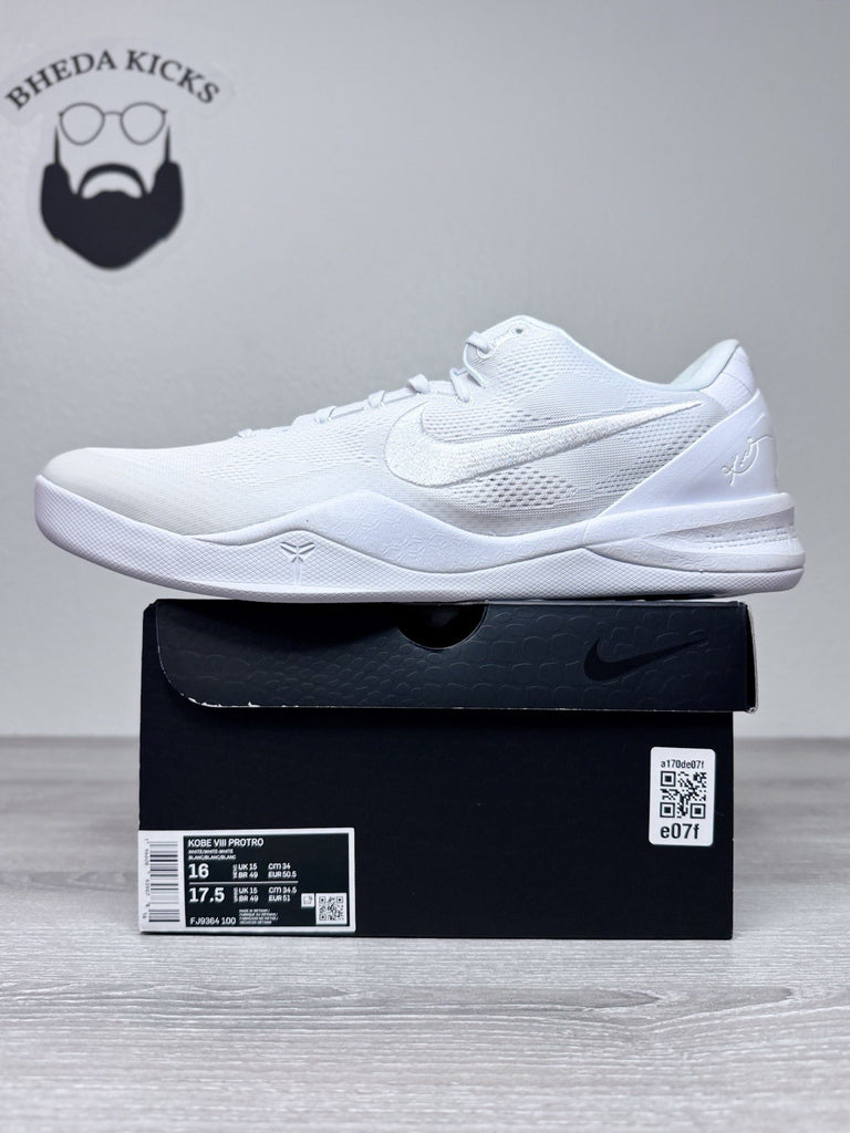 Size 16 - Nike Kobe 8 Protro Halo White FJ9364-100 Basketball Shoes Sneaker New