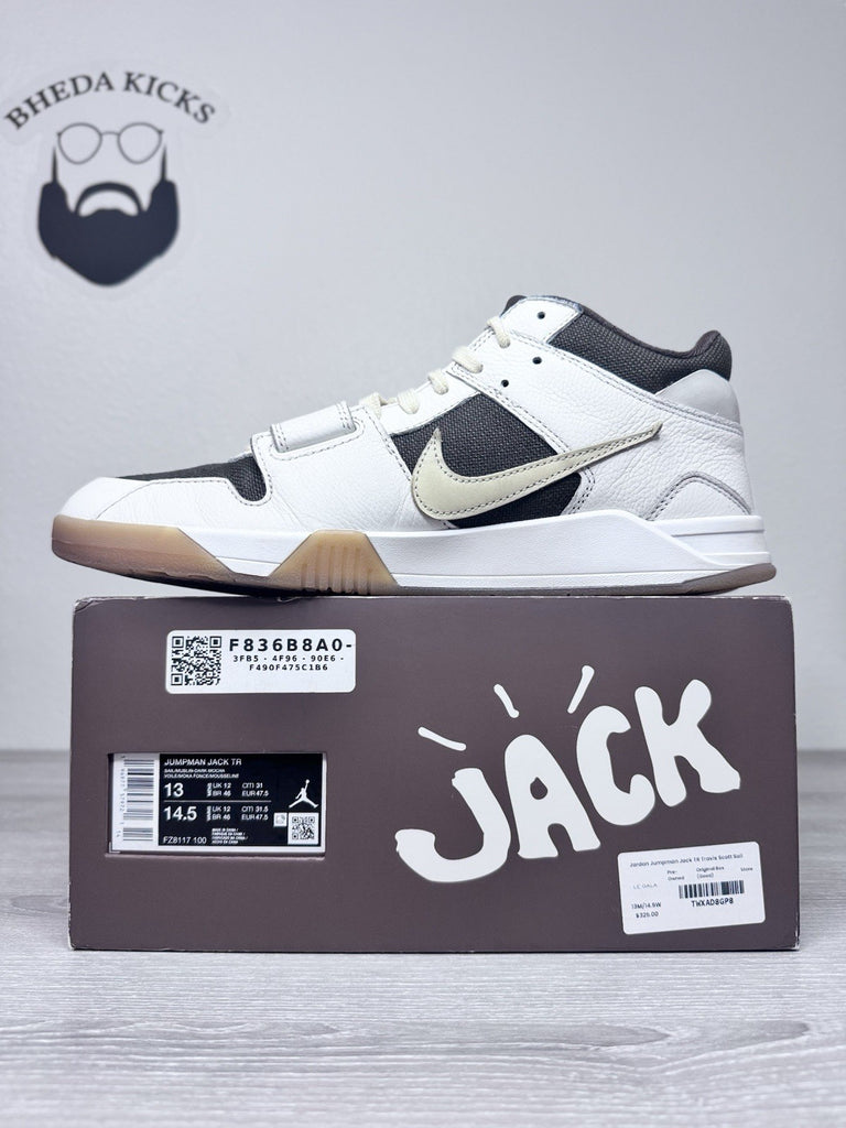 Size 13 - Travis Scott x Jordan Jumpman Jack TR Sail Preowned FZ8117-100 Og