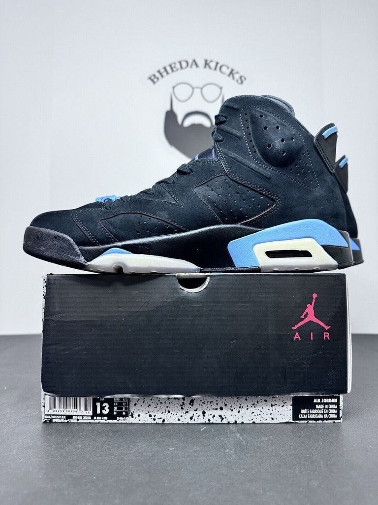 Nike Air Jordan 6 Retro UNC Tar Heels 2017 384664-006 Preowned Men’s Size 13