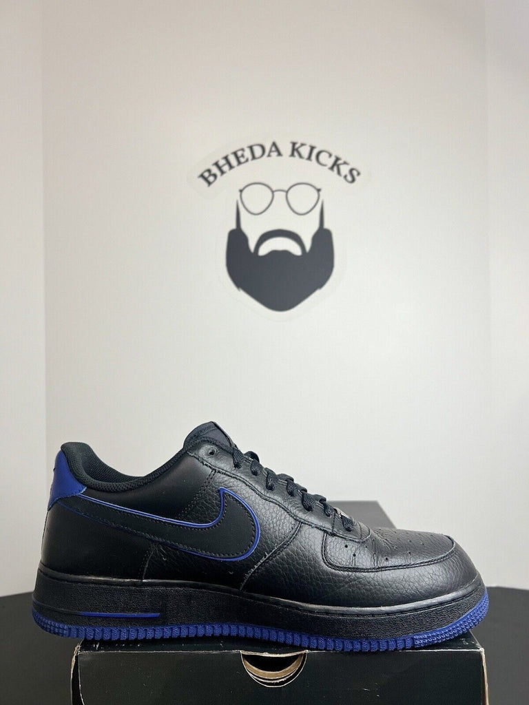 Nike Air Force 1 Low 'Black Old Royal' 2011 Sneakers 488298-006 Men's Size 11.5