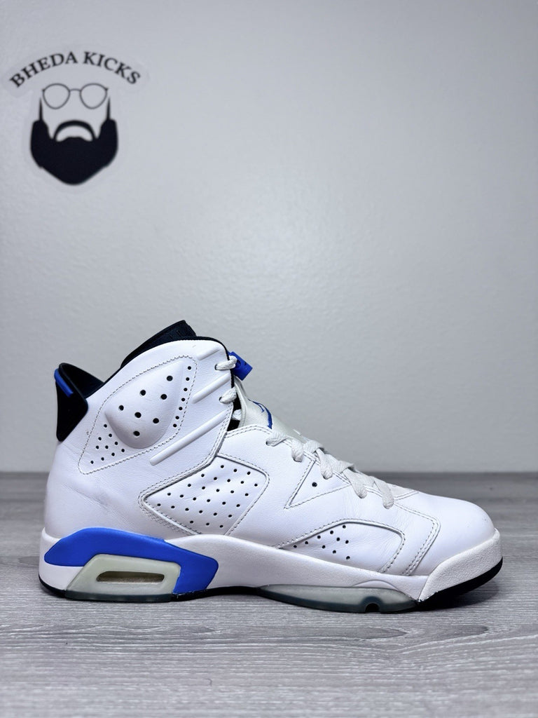 Size 11.5 - Nike Air Jordan 6 Retro Shoes White Sneakers Basketball 384664-107