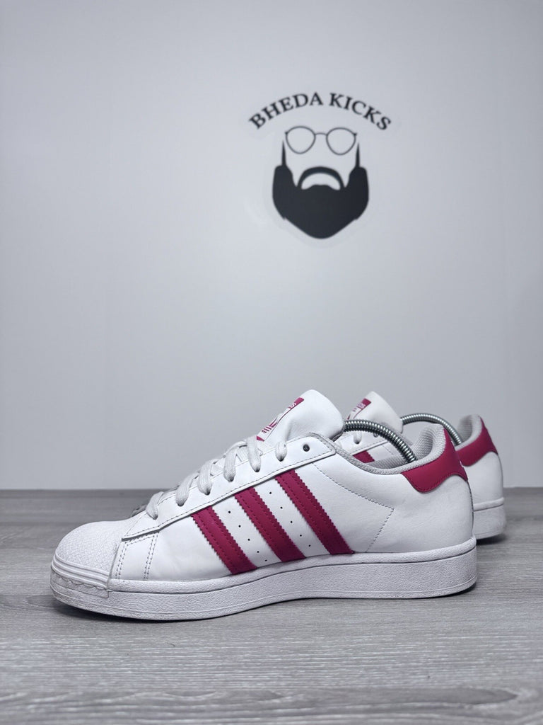 Size 10 - Adidas Mens Superstar H68094 White Casual Shoes Sneakers Preowned