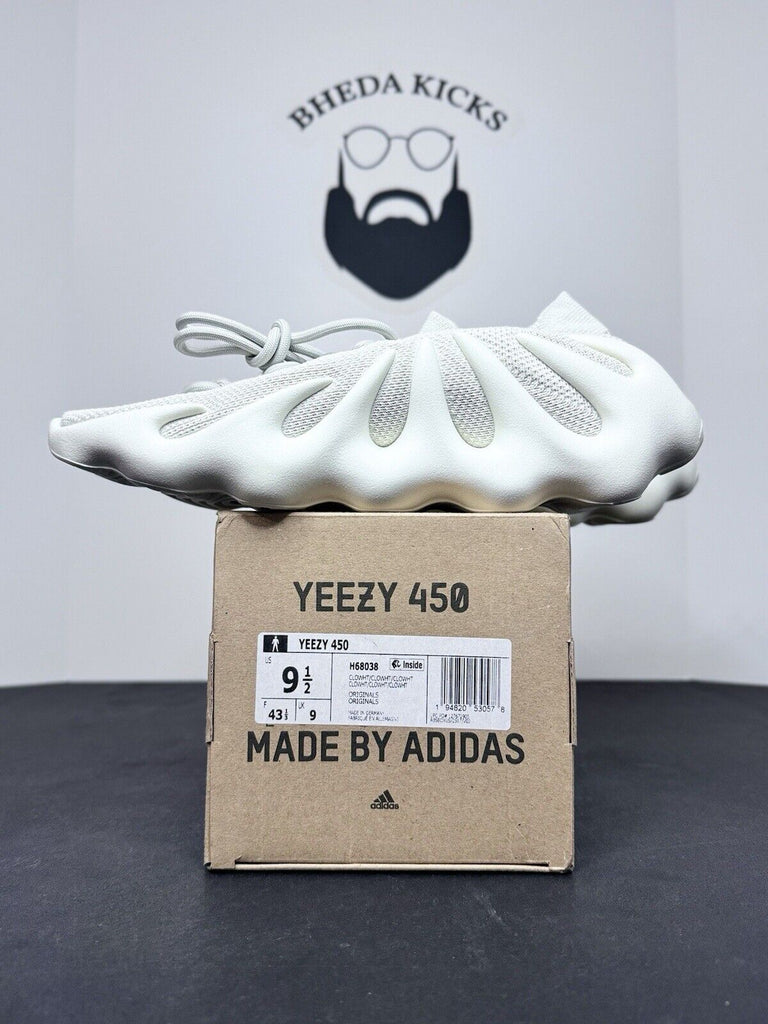 NEW DS Adidas Yeezy 450 "Cloud White" H68038 Authentic Sneakers Men’s Size 9.5