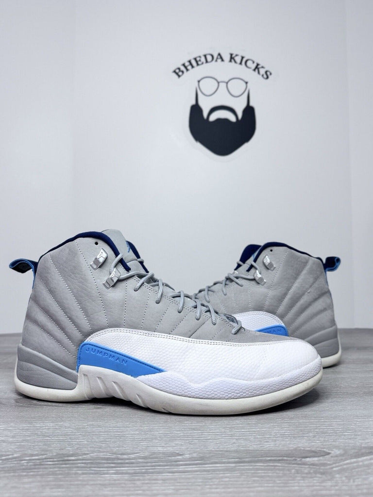 Size 13 - Jordan 12 Retro Grey University Blue 2016 Preowned 130690-007