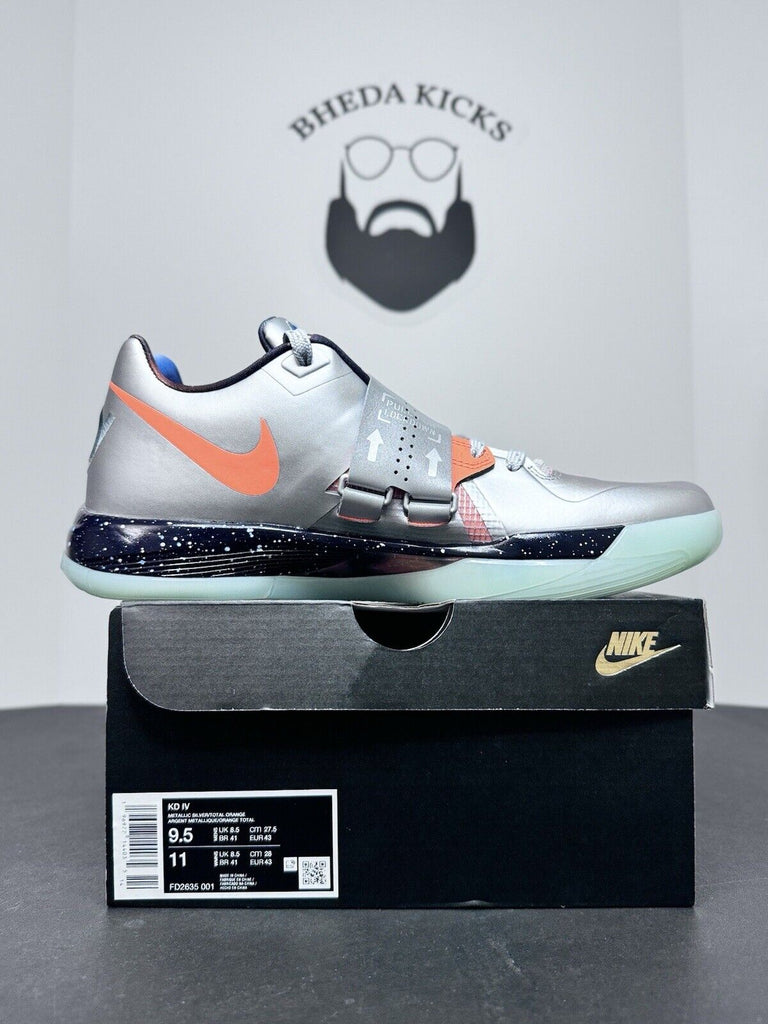 NEW Nike Zoom KD 4 2024 All Star Galaxy Silver FD2635-001 Blue Orange Size 9.5