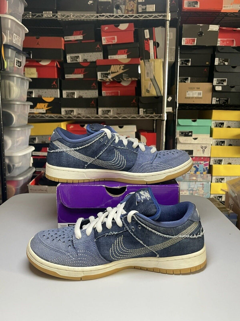 Nike SB Dunk Low Pro PRM Sashiko Pack Denim Mystic Navy Blue CV0316-400 Men 10.5