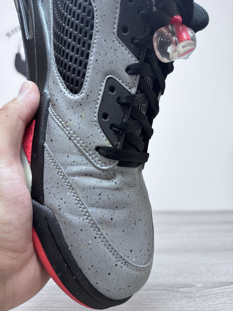 Size 15 - Air Jordan 5 Low Neymar Retro Silver Sneakers 2016 846315-025