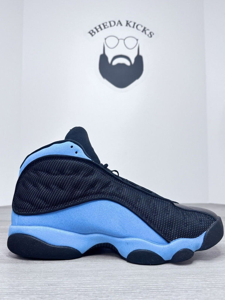 Size 12.5 - Jordan 13 Retro Mid Black University Blue DJ5982-041 Preowned