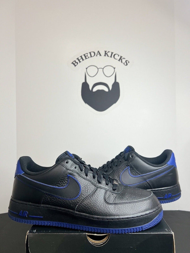 Nike Air Force 1 Low 'Black Old Royal' 2011 Sneakers 488298-006 Men's Size 11.5