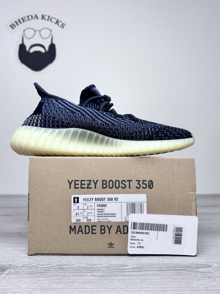 Size 8 - Adidas Yeezy Boost 350 V2 Carbon FZ5000 Authentic Brand New