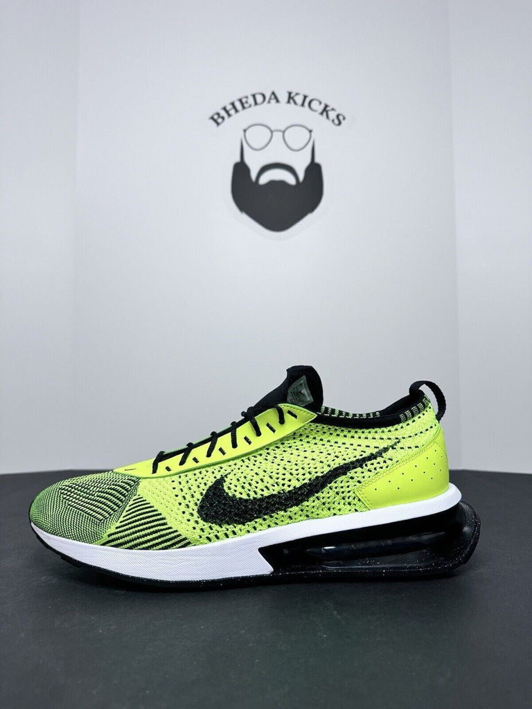 Nike Air Max Flyknit Racer Volt Green Black White Sequoia FD4610-700 Size 13