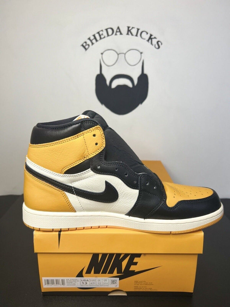 Nike Air Jordan 1 Retro High OG “Taxi” Yellow Toe 555088-711 New DS RARE Size 13