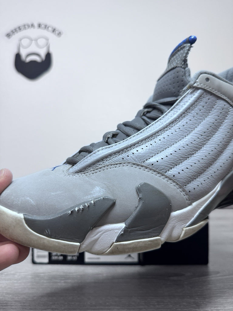 Size 11 - Nike Air Jordan 14 Retro Wolf Gray [487471-004] Preowned Authentic