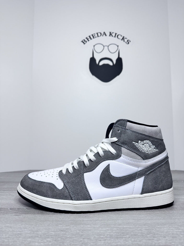 Size 14 - Air Jordan 1 Retro High OG Washed Black DZ5485051 Black Preowned